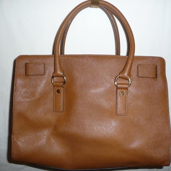 Michael Kors Brown Hamilton Structured Purse - Picture 3 of 11